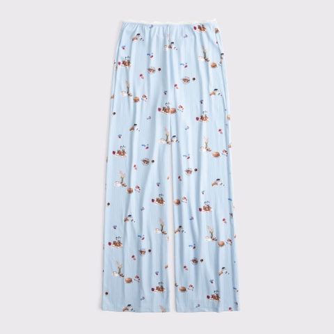 Пижамные брюки Leg, ажурная вязка — Abercrombie & Fitch