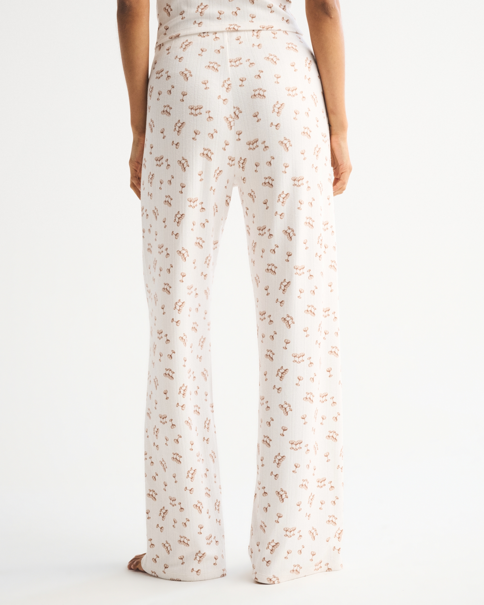 Pointelle Wide Leg Sleep Pant