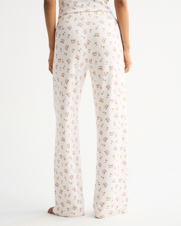 Pointelle Wide Leg Sleep Pant