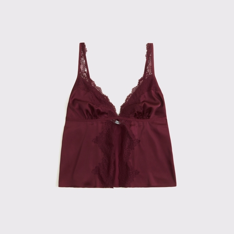 Женские топы Abercrombie & Fitch Lace and Satin Sleep Cami