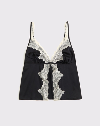 Women's Lace and Satin Sleep Cami | Women's Sleepwear & Loungewear | Abercrombie.com
