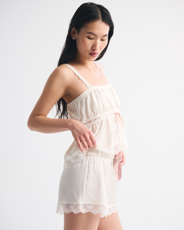Lace and Satin Sleep Short
