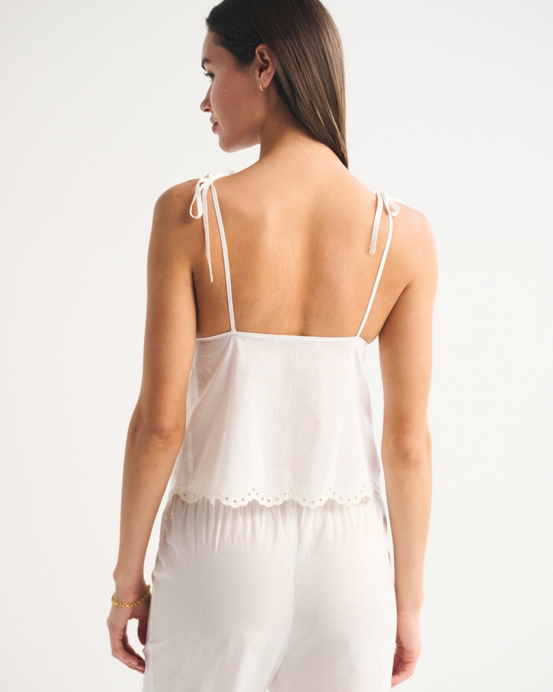 Women's Embroidered Cutwork Sleep Cami | Women's Matching Sets
