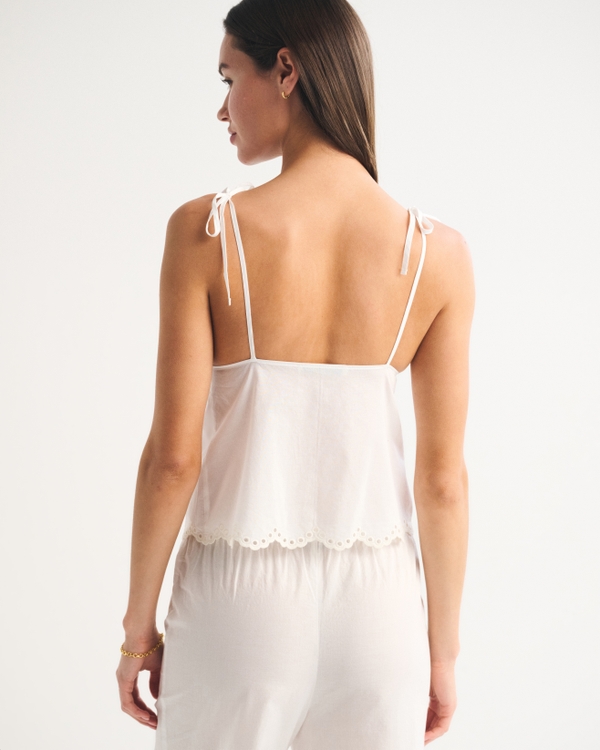 Women's Embroidered Cutwork Sleep Cami | Women's Matching Sets