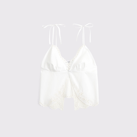 Женские топы Abercrombie & Fitch Embroidered Cutwork Sleep Cami