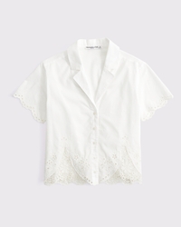 Embroidered Cutwork Sleep Shirt