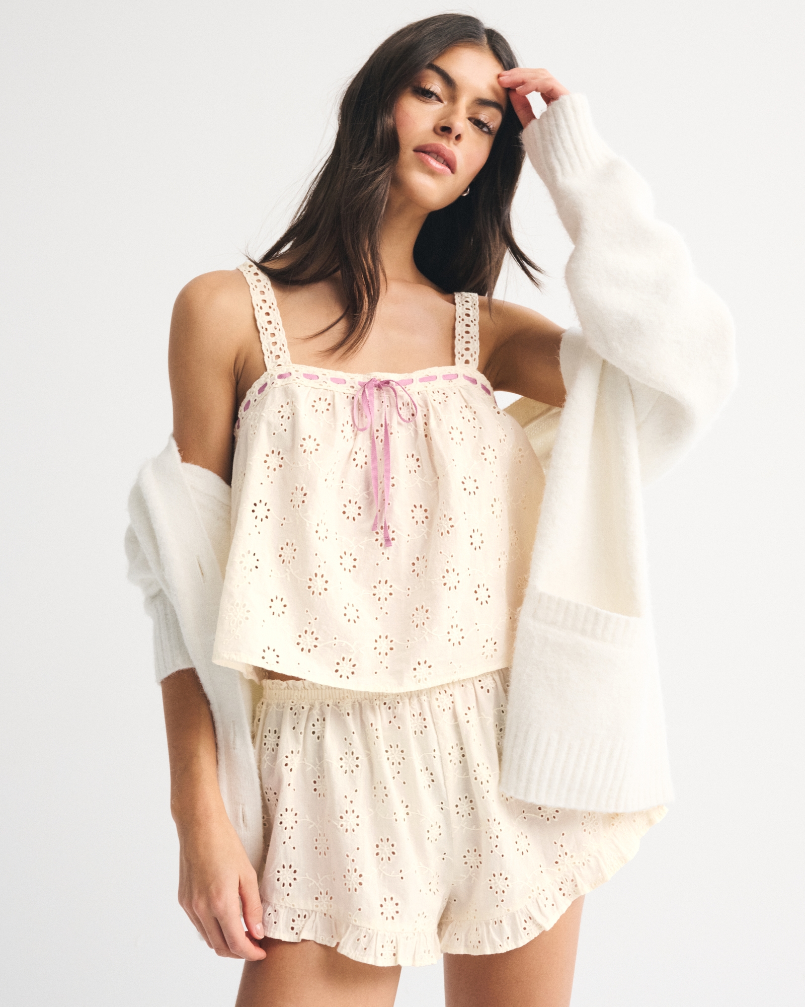 Embroidered Cutwork Sleep Cami