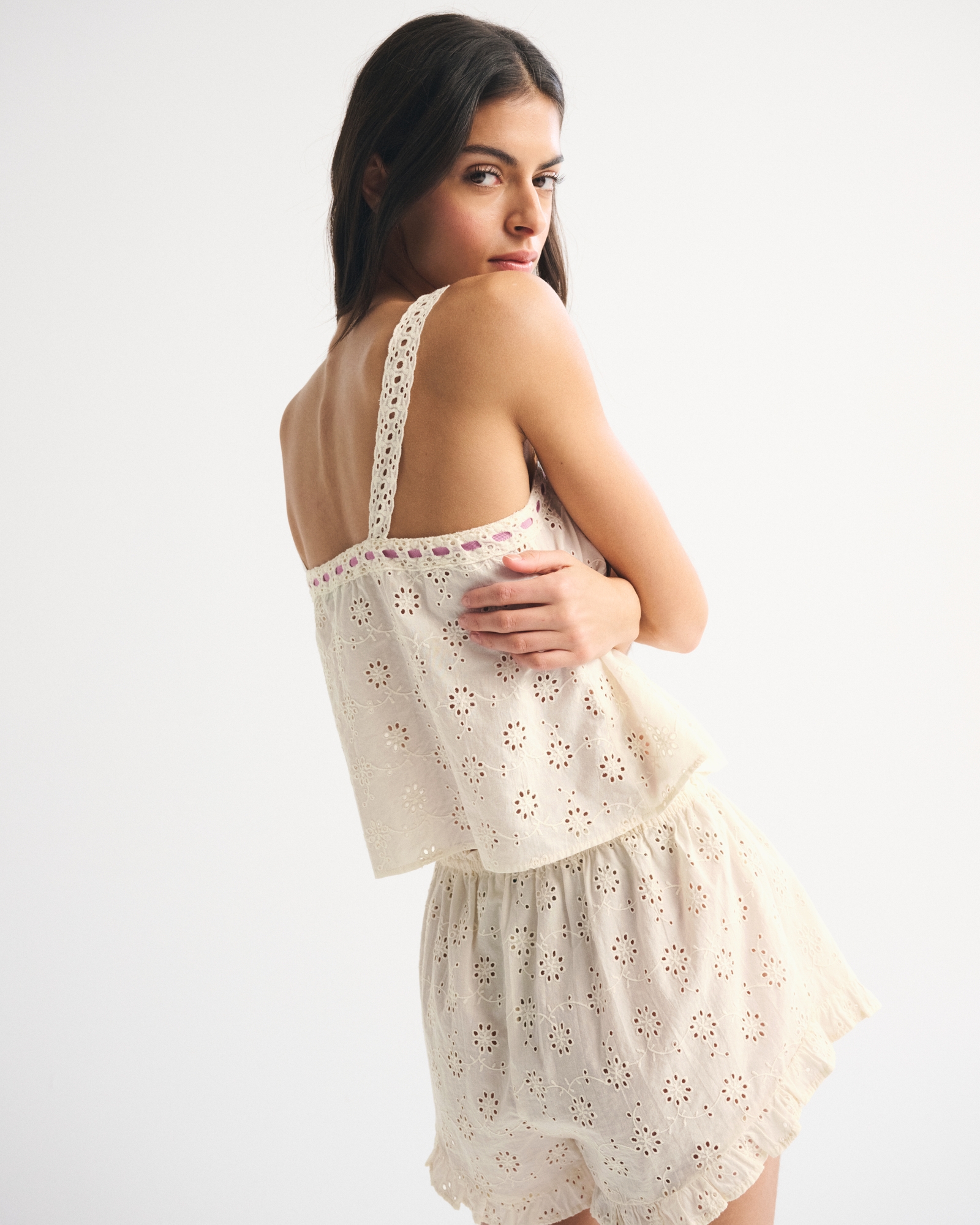 Embroidered Cutwork Sleep Cami
