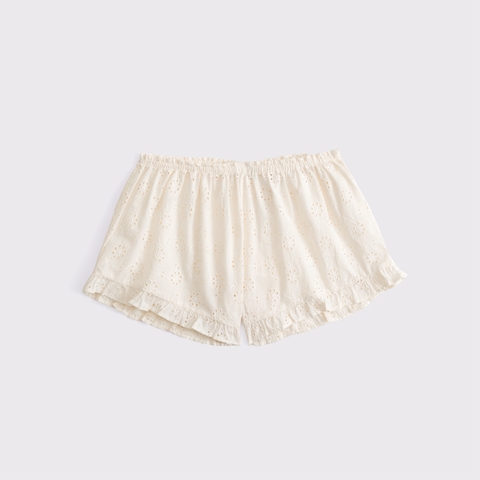 Пижамные шорты Cutwork, вышивка — Abercrombie & Fitch