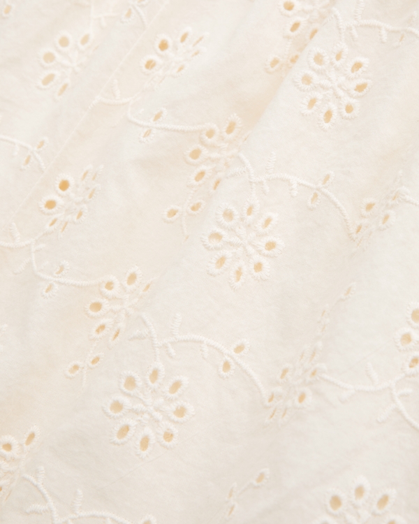 Embroidered Cutwork Sleep Short