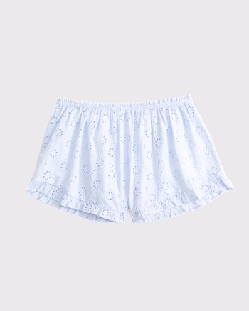 Embroidered Cutwork Sleep Short