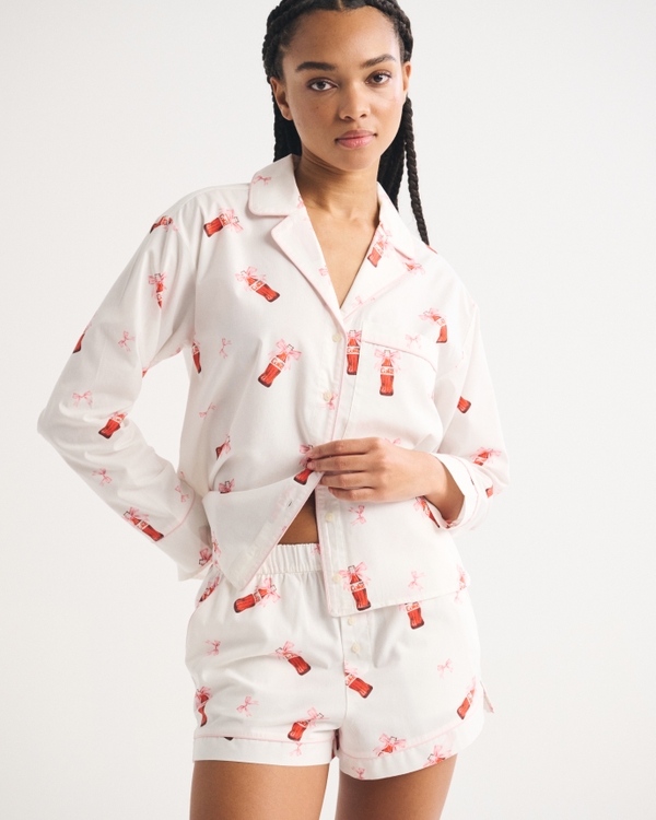 Sleep Boxer Short, White Pattern view 1