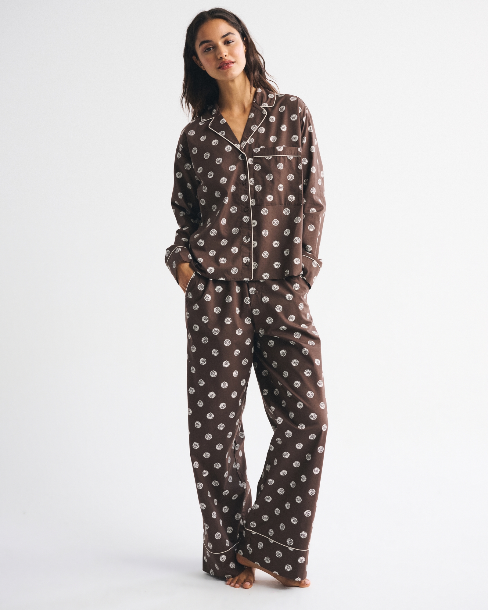 Cotton-Blend Sleep Shirt