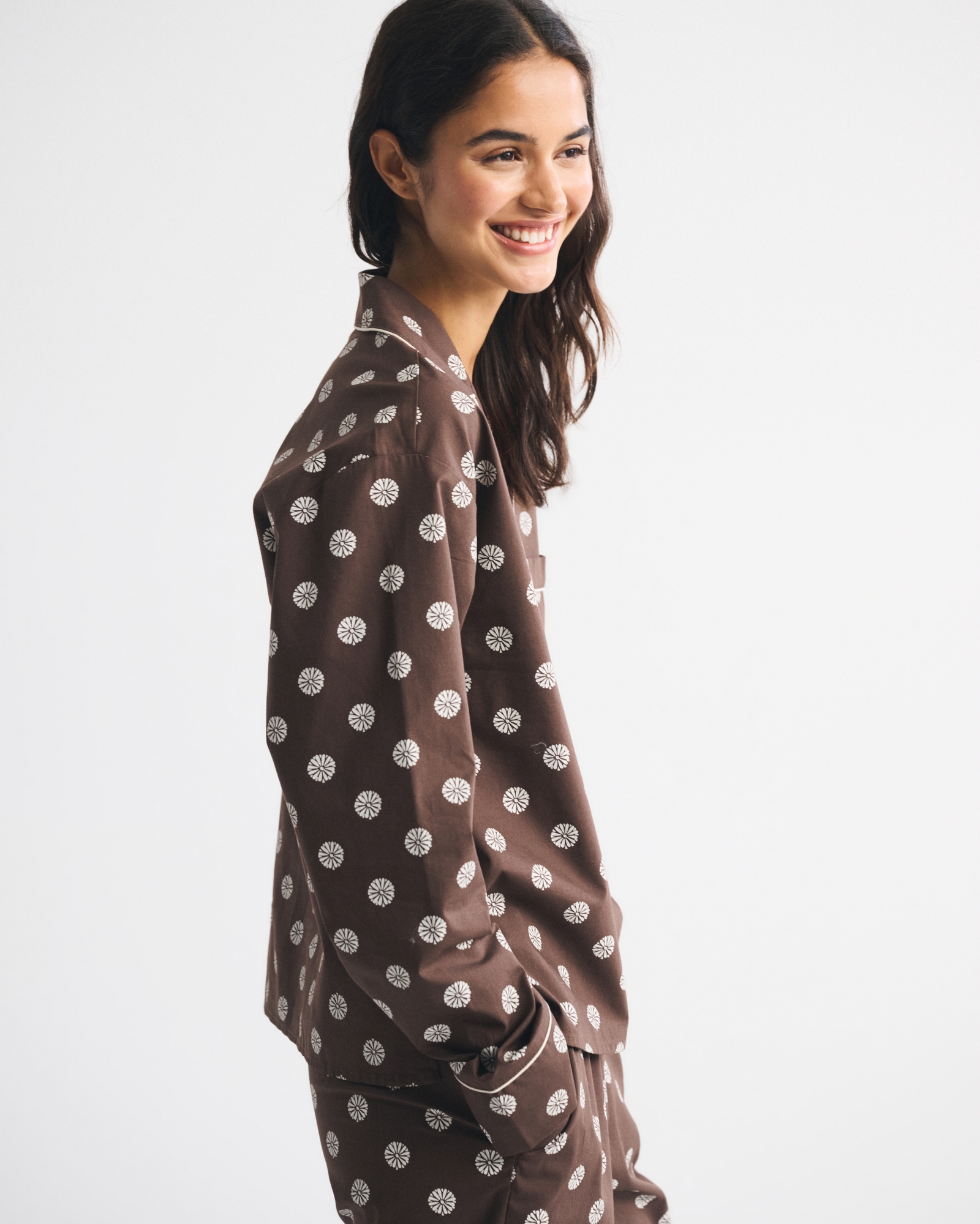 Cotton-Blend Sleep Shirt