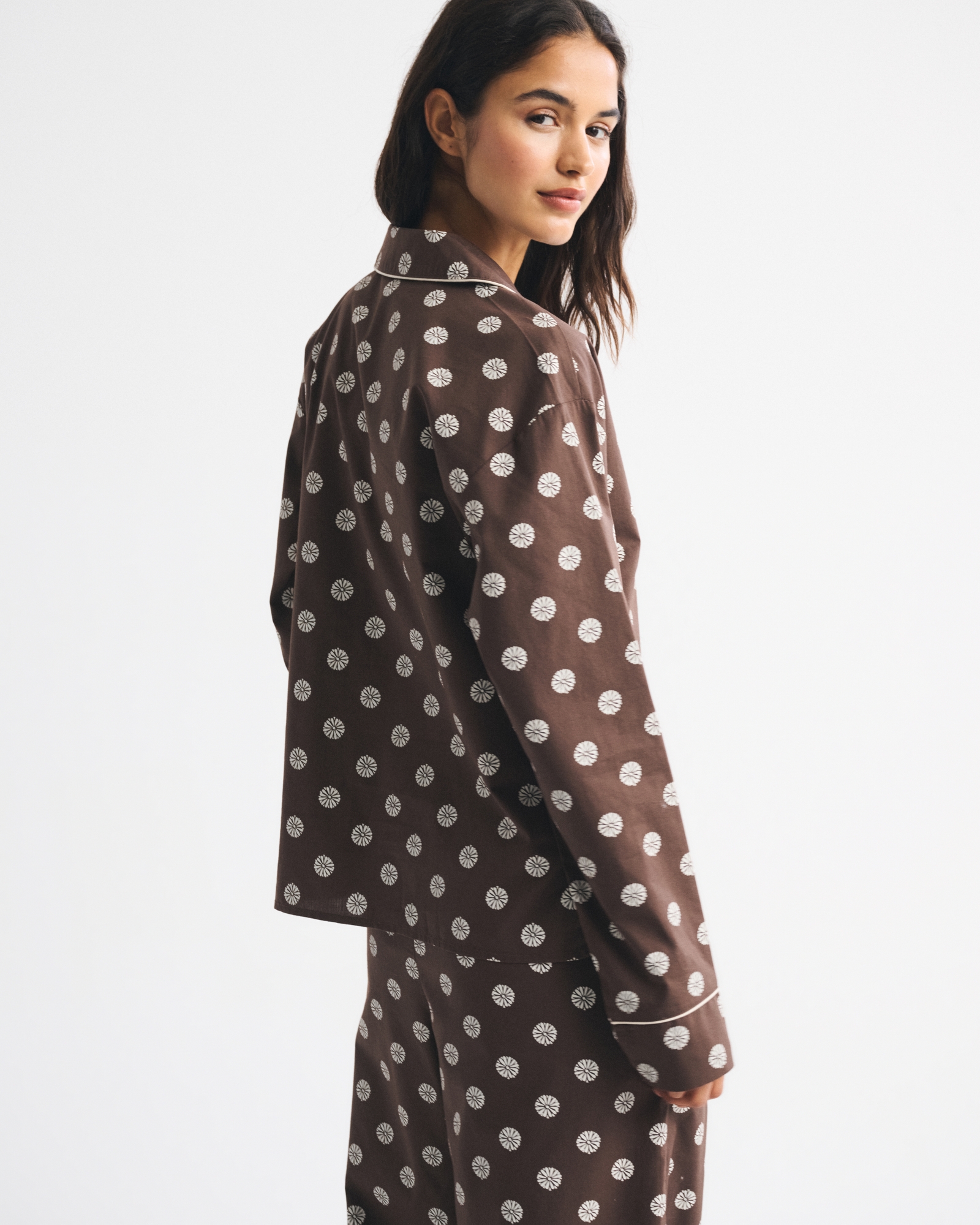 Cotton-Blend Sleep Shirt