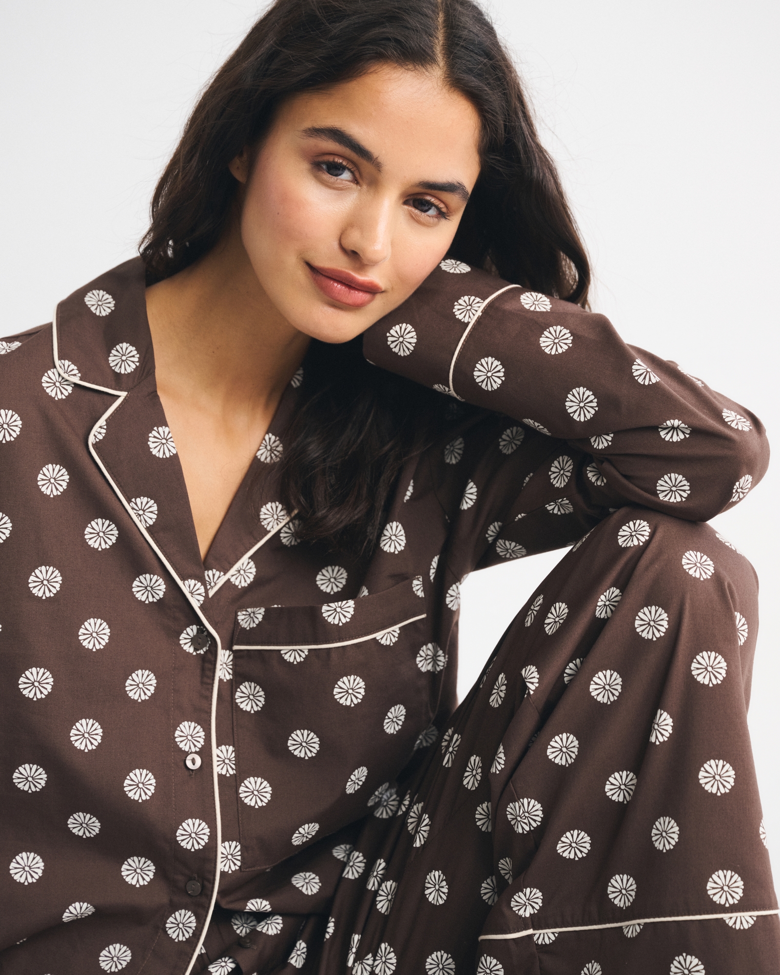 Cotton-Blend Sleep Shirt