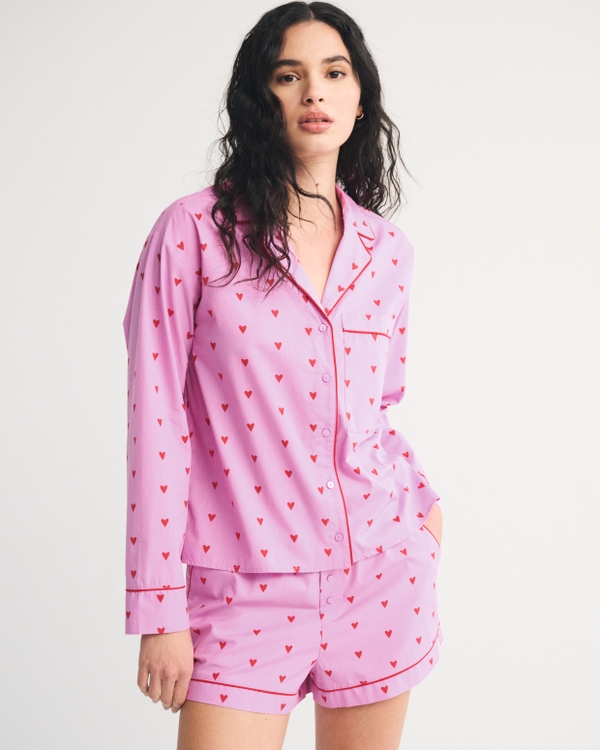 Nachthemd aus Baumwoll-Mischgewebe, Pink Bedruckt view 2