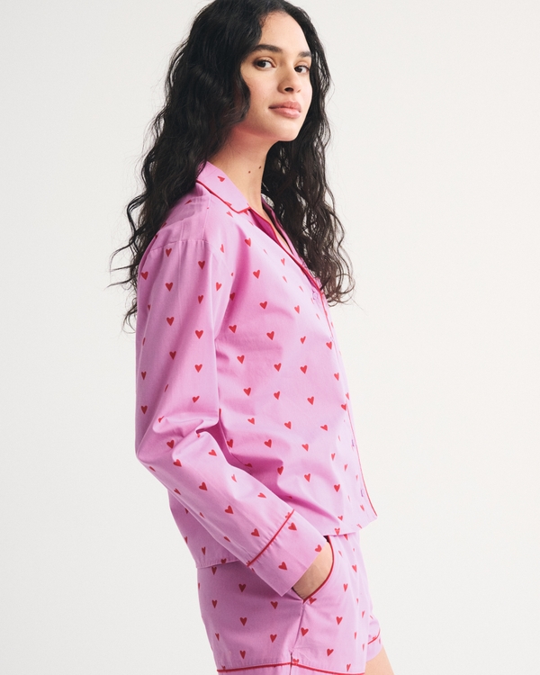 Cotton-Blend Sleep Shirt