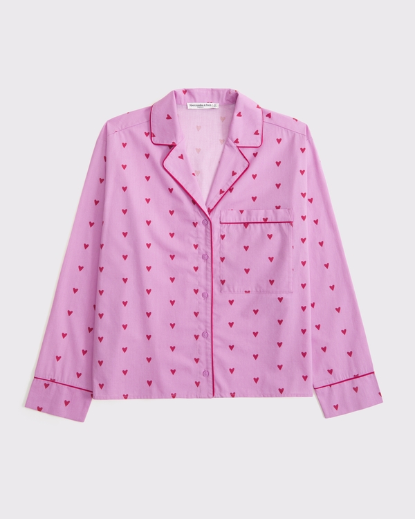 Cotton-Blend Sleep Shirt