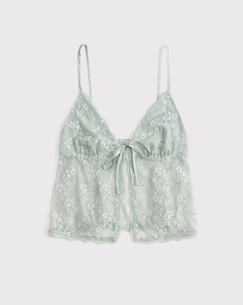 Lace and Satin Sleep Cami from Abercrombie & Fitch - $40
