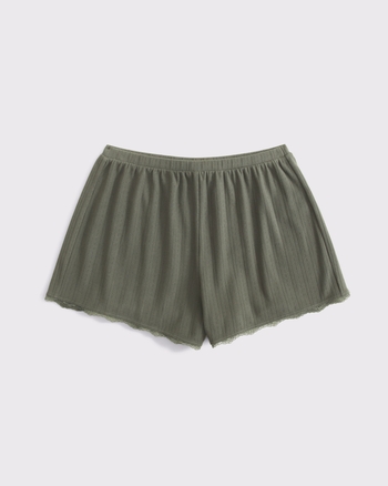 Lace-Trim Sleep Short
