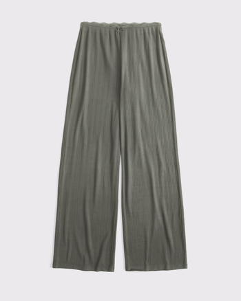 Lace-Trim Waist Sleep Pant