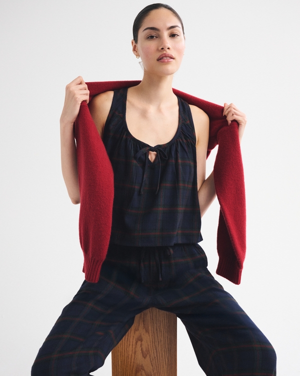 Women's Flannel Sleep Tank