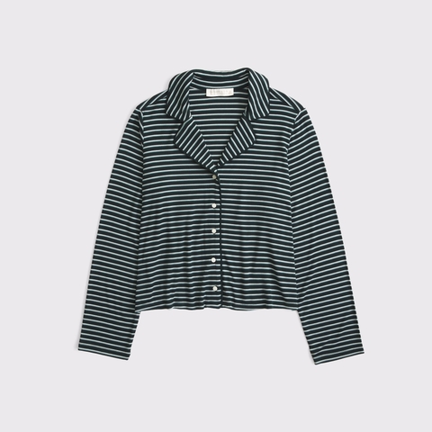 Пижамный топ Button, модал — Abercrombie & Fitch