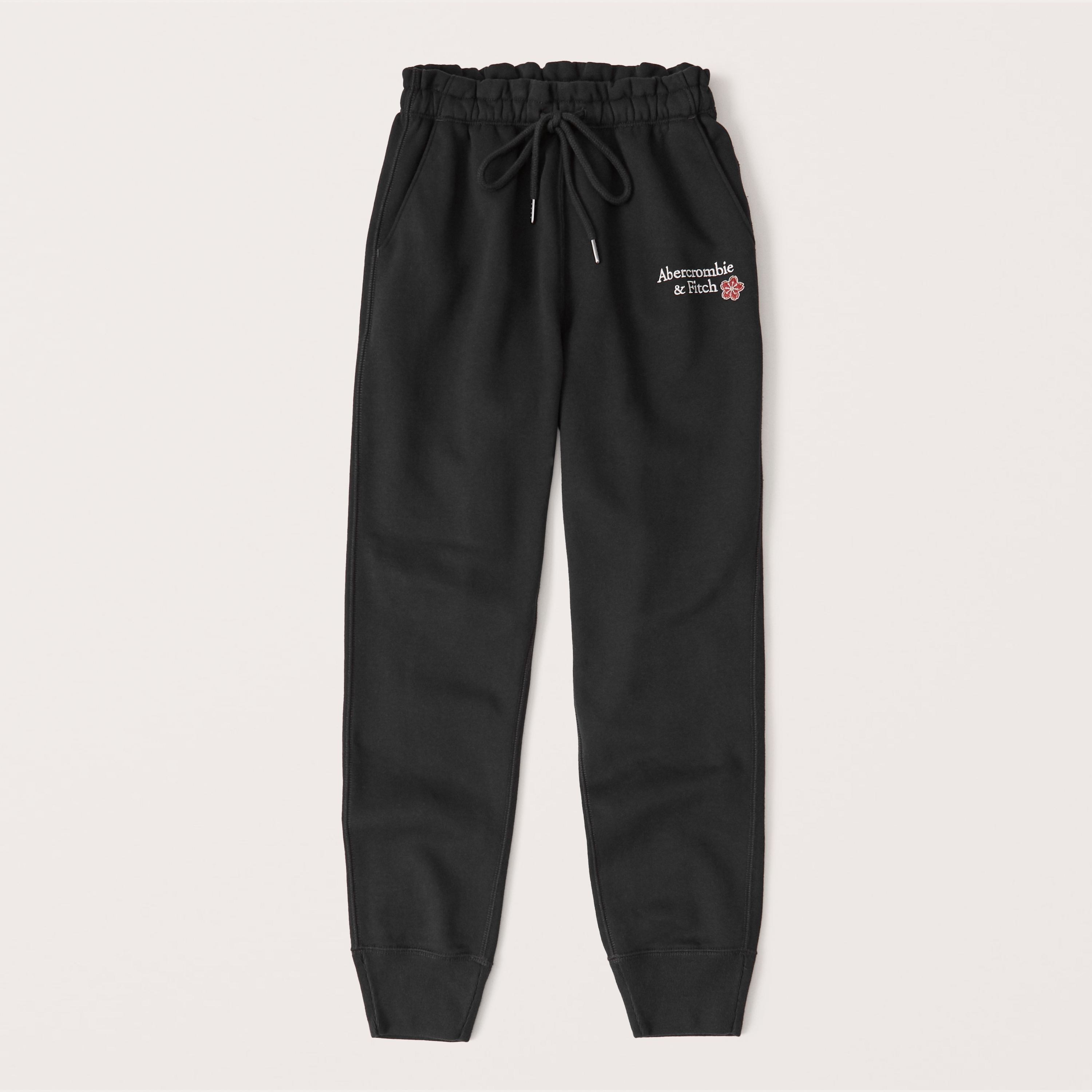 abercrombie logo joggers