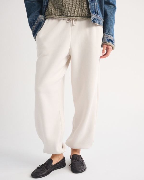 High Rise Sunday Baggy Sweatpant, Light Sand view 2