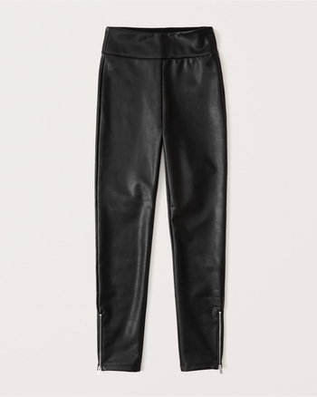abercrombie vegan leather pants