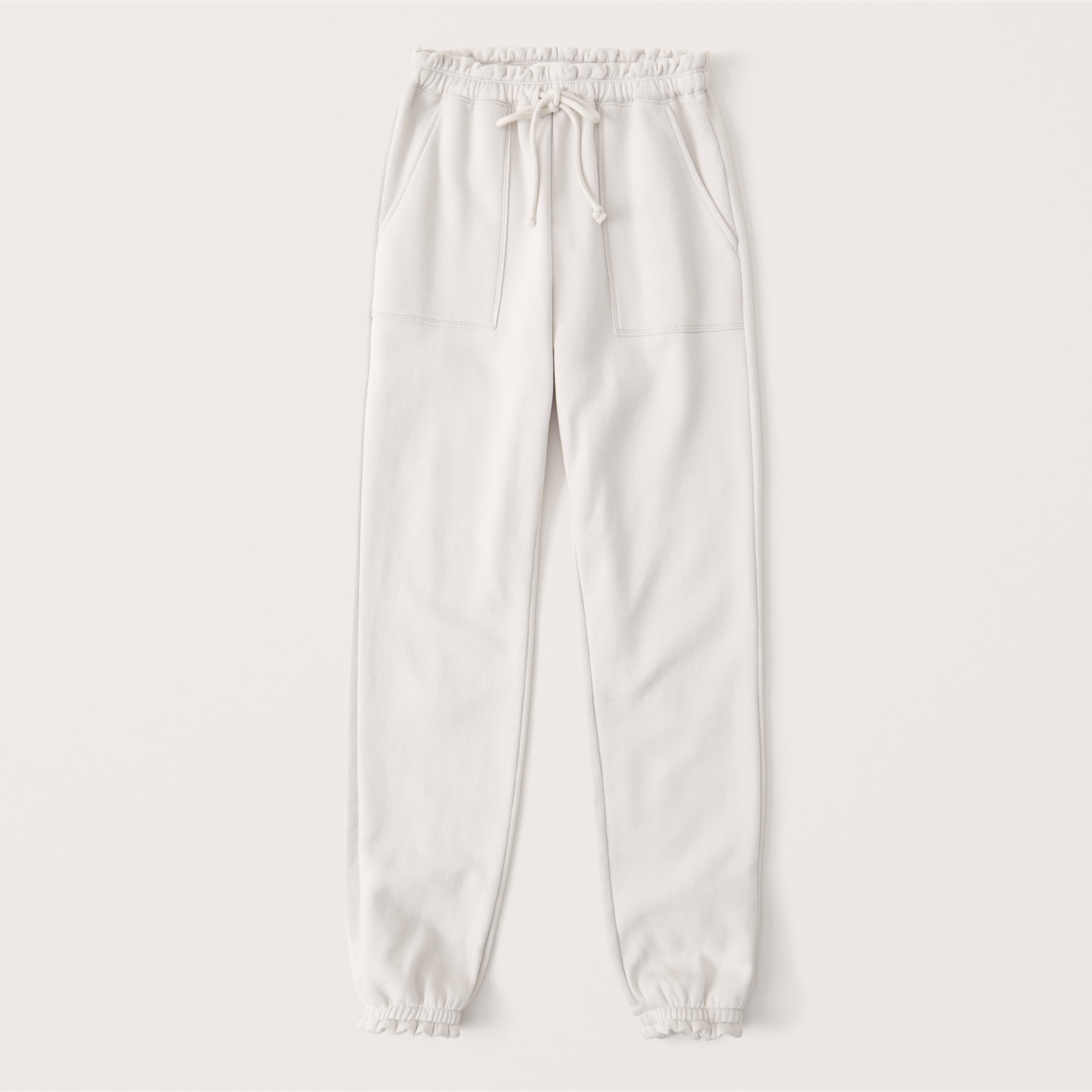 abercrombie ruffle waist joggers