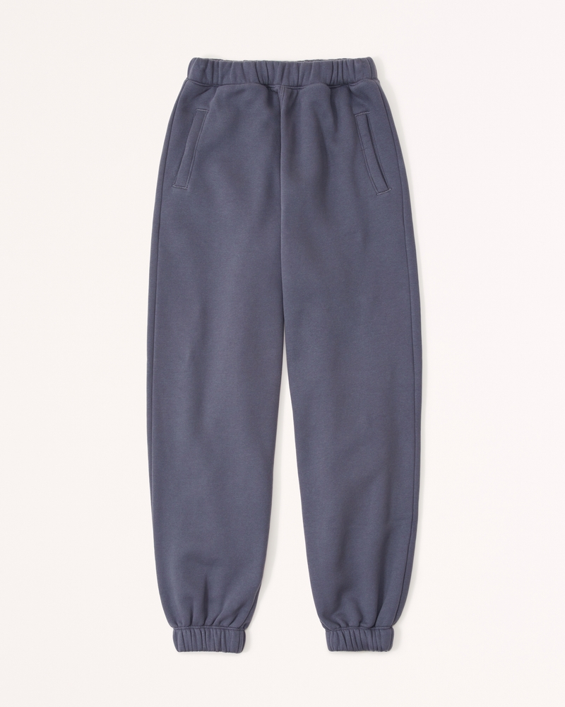 Hollister + Ultra High-Rise Logo Waist Fleece Dad Joggers