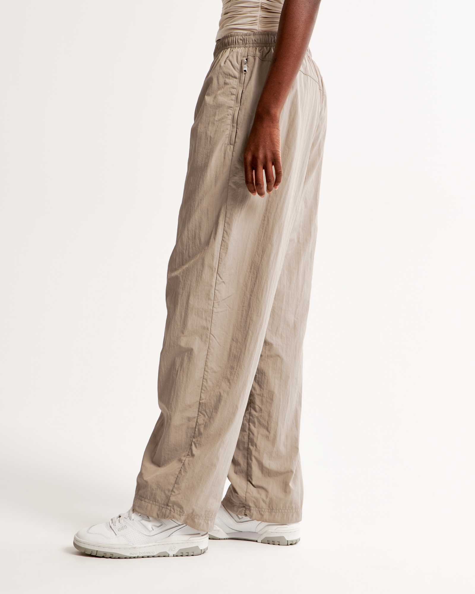 Women's Crinkle Nylon Track Pant, Women's Clearance