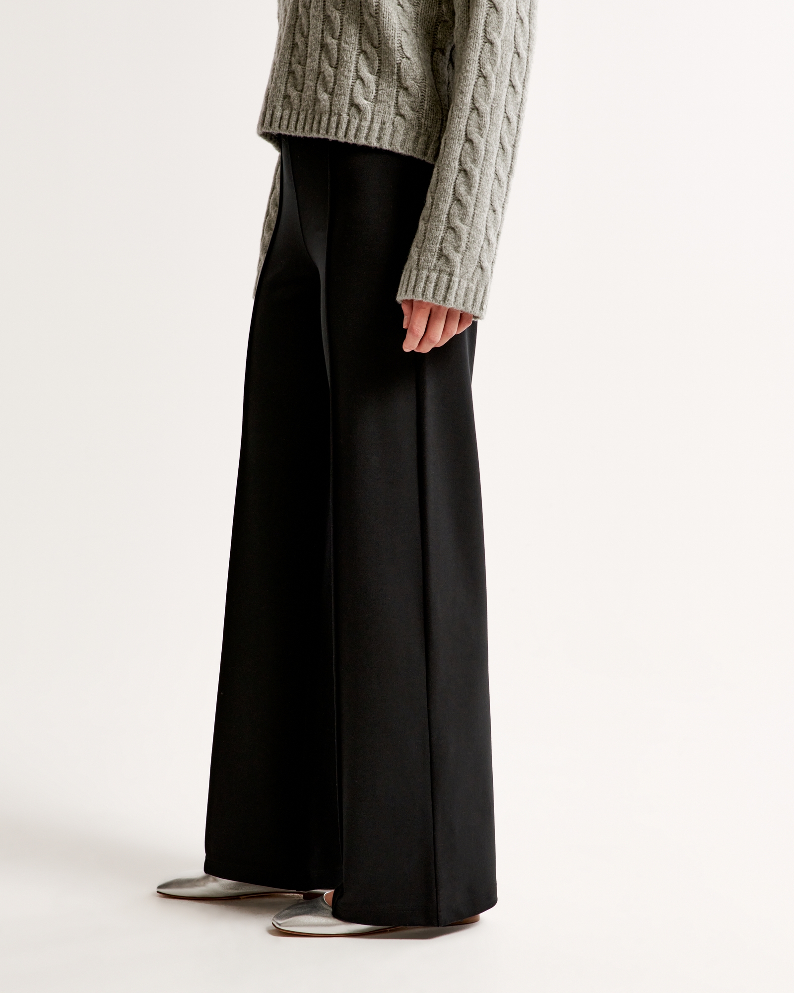 Ponte Wide Leg Pant