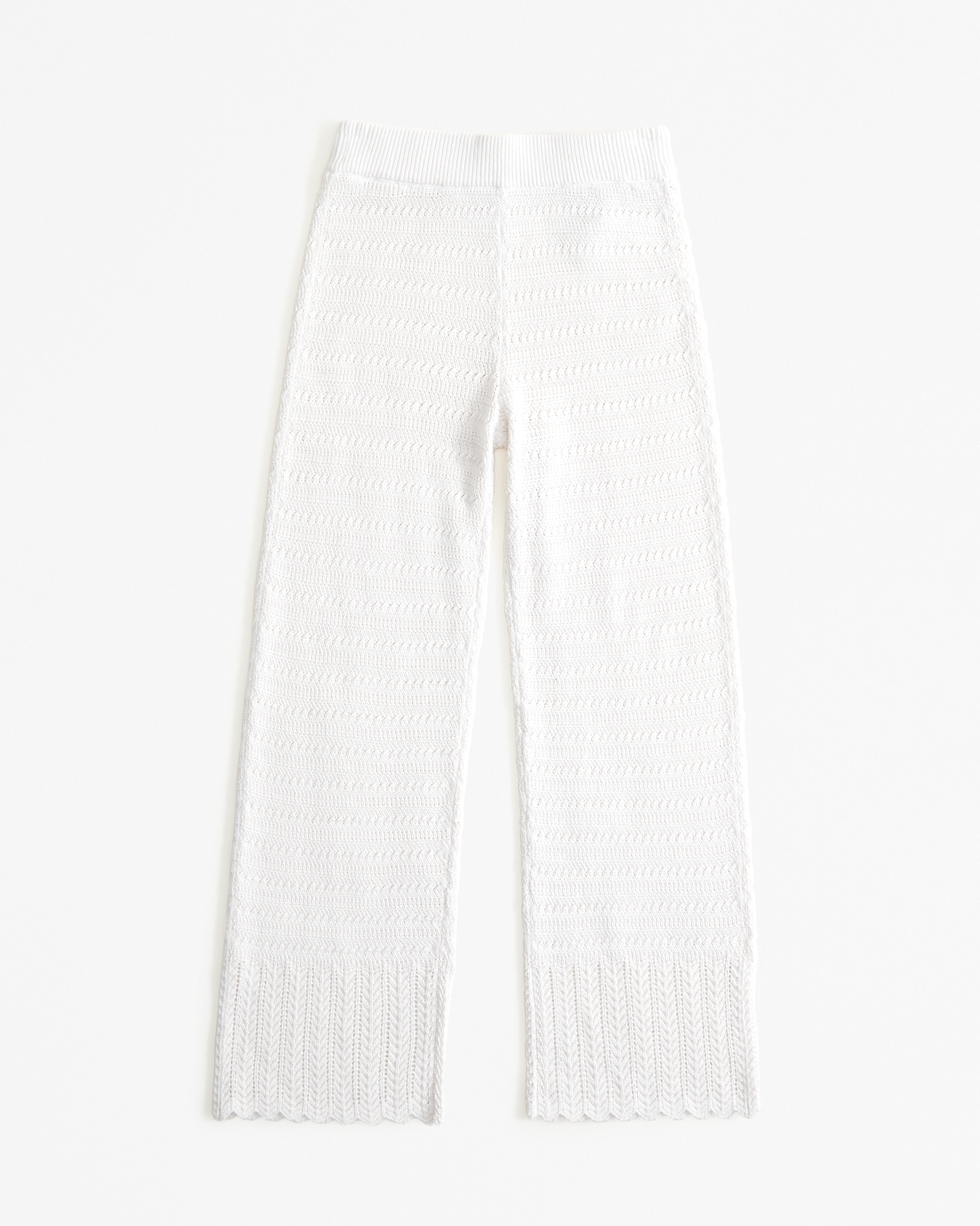 G by Giuliana Black Label Pull-On Crochet Wide-Leg Pant - 20815255