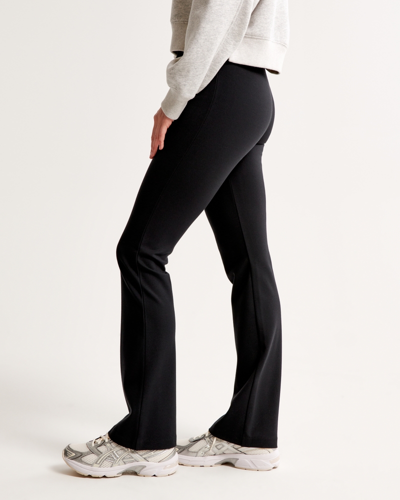 Abercrombie & Fitch FLARE - Leggings - Trousers - anthracite/black