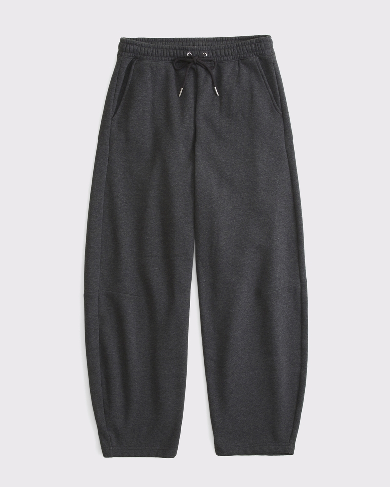 Women s Mid Rise Barrel Sweatpant Women s Bottoms Abercrombie