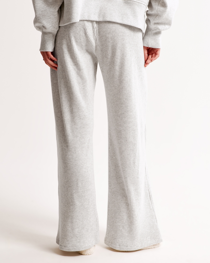 Brushed Rib Wide Leg Sweatpant