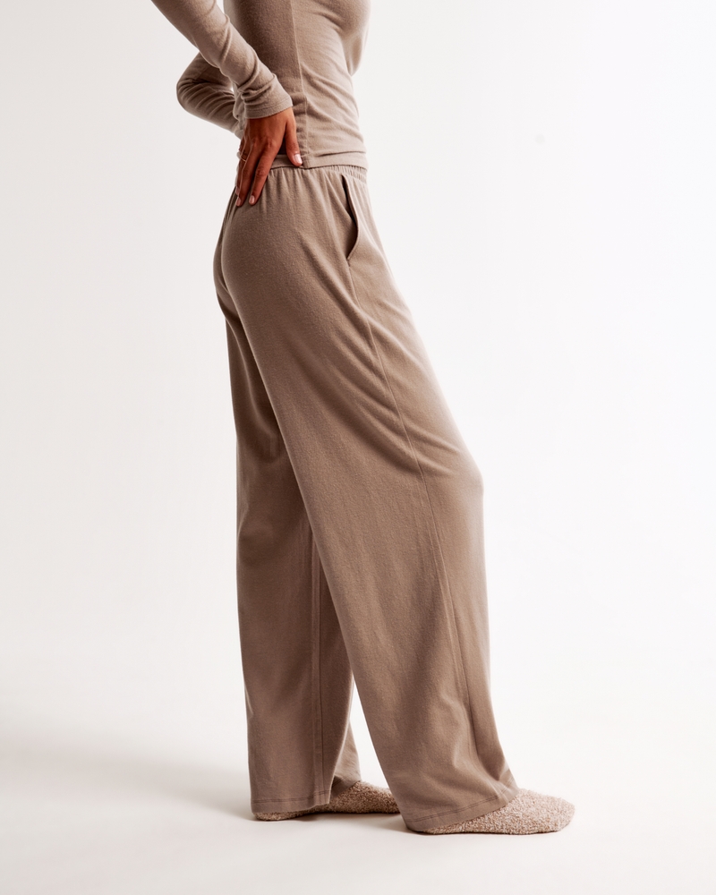 Lounge Cotton-Modal Wide Leg Pant