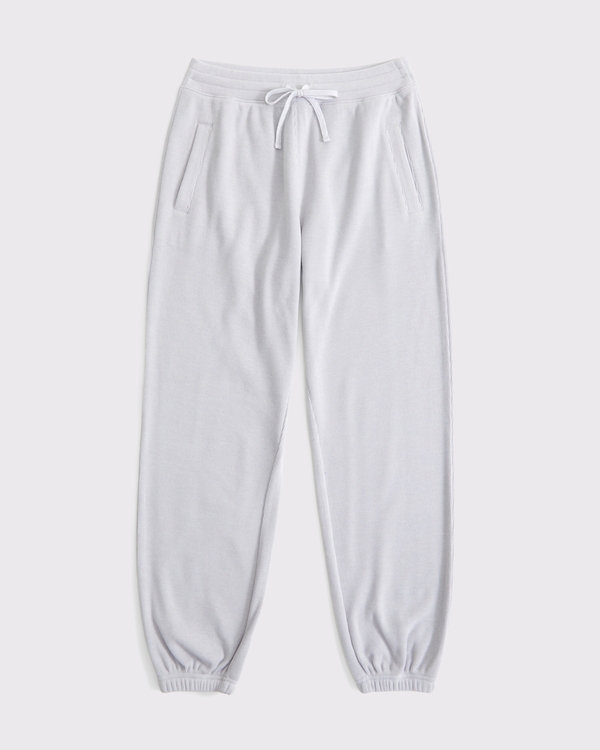 Lounge Waffle Oversized Jogger, Light Gray view 1