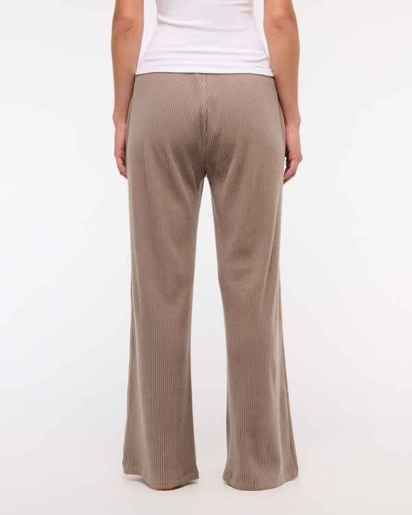Brushed Rib Wide Leg Sweatpant