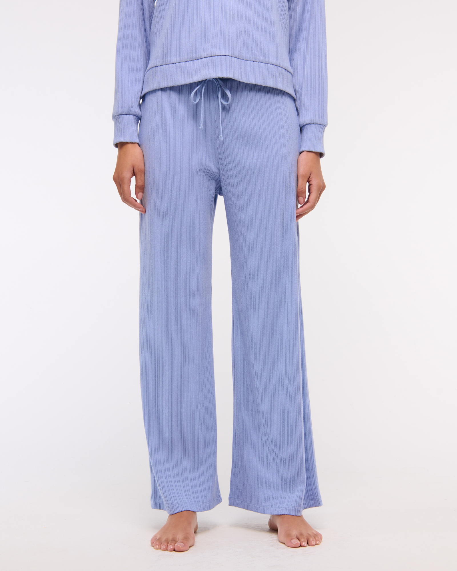 Lounge Rib Wide Leg Sweatpant