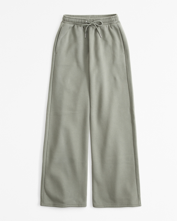 Essential Wide Leg Sweatpant, Frosty Olive