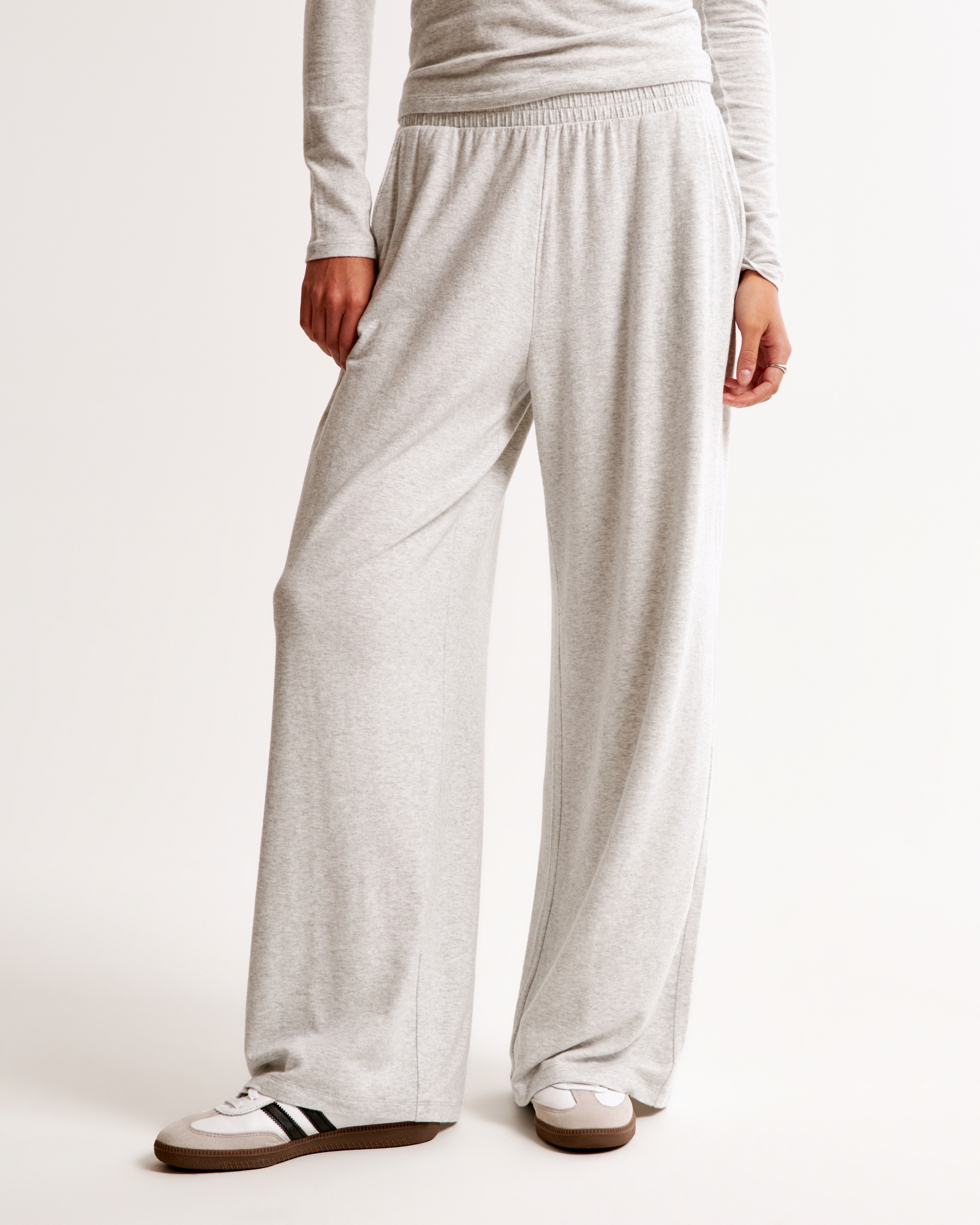 Cozy Lounge Knit Wide Leg Sweatpant