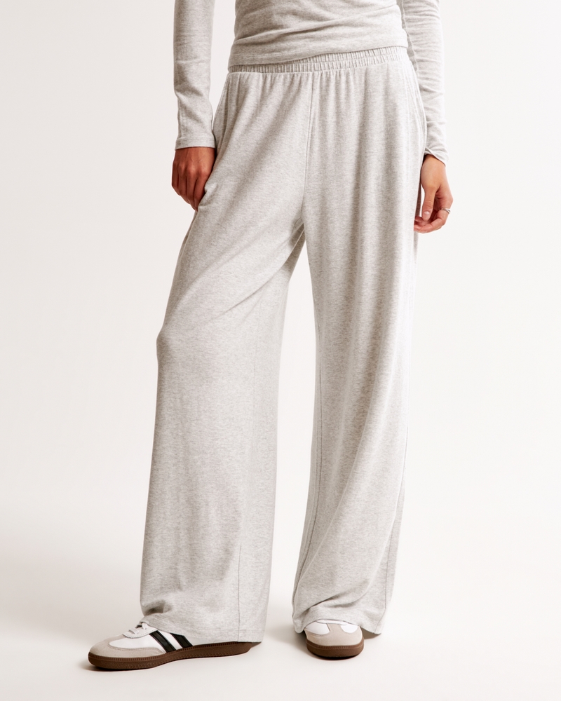 Cozy Lounge Knit Wide Leg Sweatpant