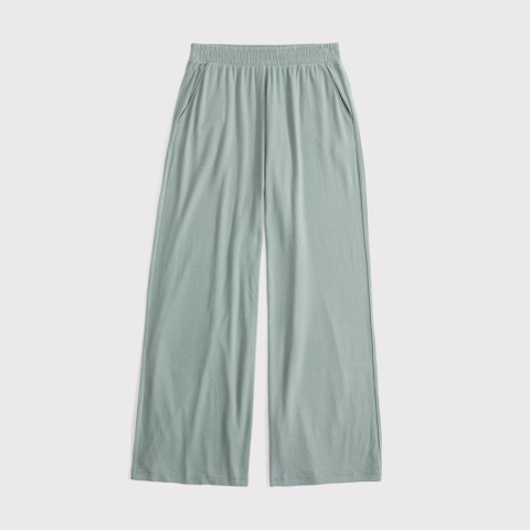 Женские брюки Abercrombie & Fitch Lounge Brushed Wide Leg Pant