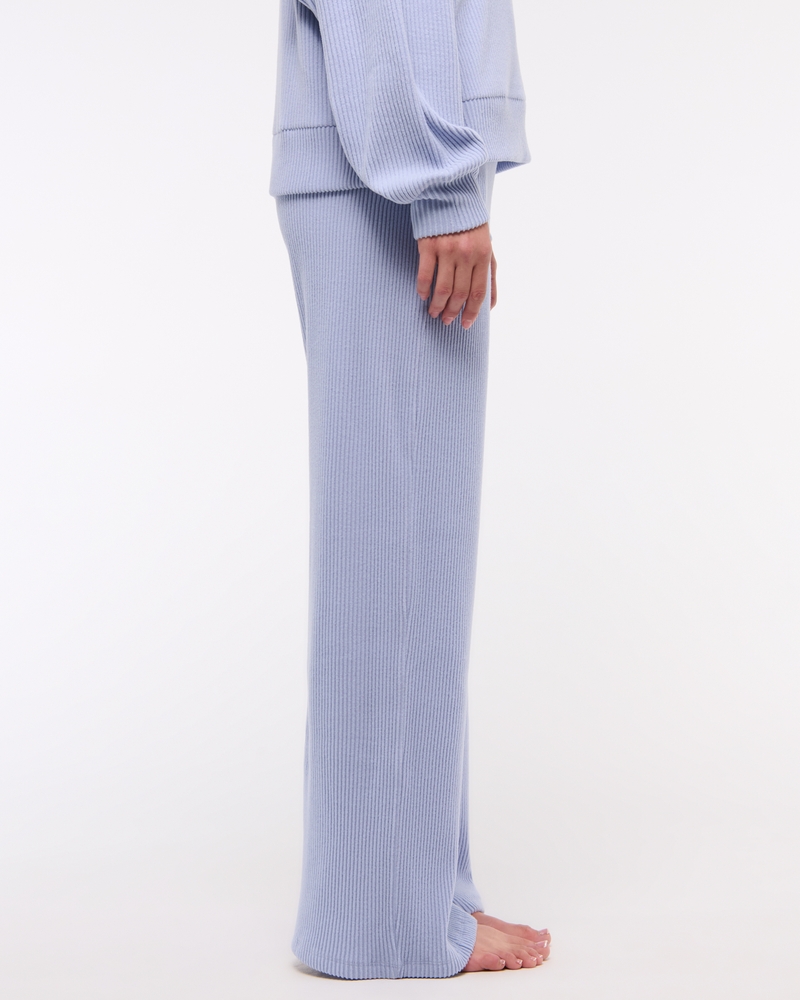 Brushed Rib Wide Leg Sweatpant