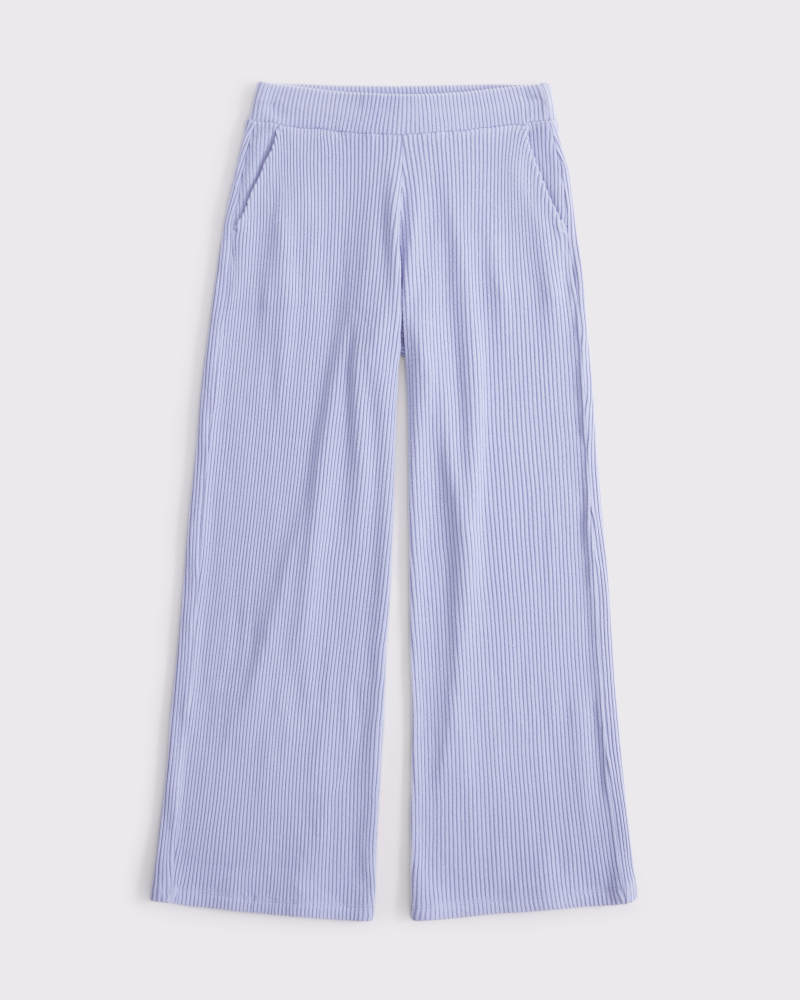 Brushed Rib Wide Leg Sweatpant