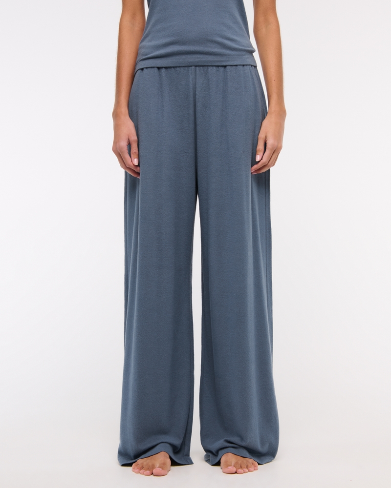Lounge Brushed Wide Leg Pant